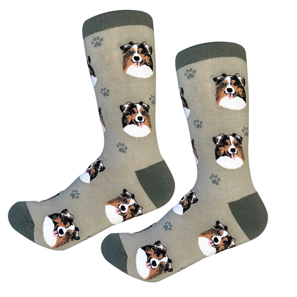 Sock Daddy Australian Shepherd - Faces (Unisex Socks)