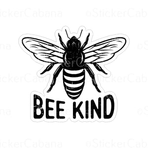 Sticker (Large & Small Options): "Bee Kind"