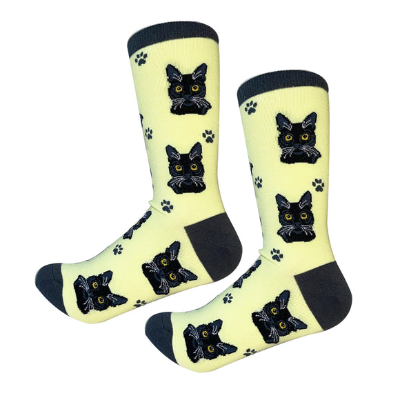Sock Daddy Black Cat - Faces (Unisex Socks)