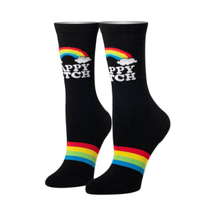 Happy Bitch Rainbow (Women's Socks)