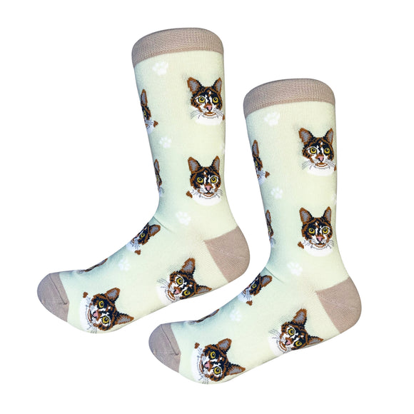 Sock Daddy Calico Cat - Faces (Unisex Socks)