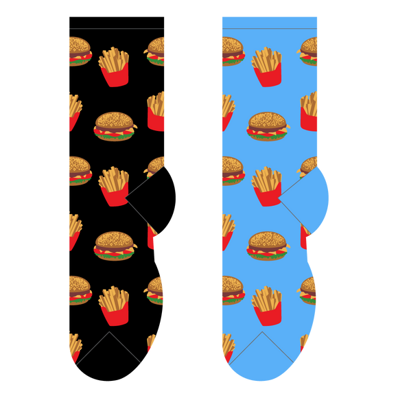 Foozys Hamburger & Fries (Women's Socks)