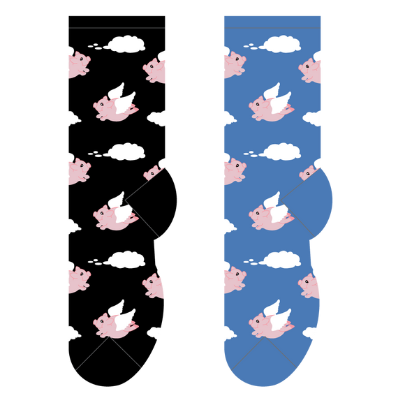Foozys Flying Pigs (Women's Socks)