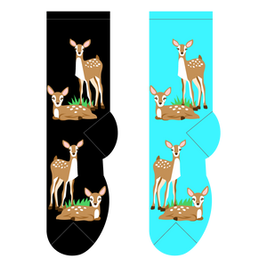 Foozys Baby Deer (Women's Socks)