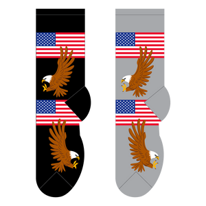 Foozys American Flag & Eagle (Women's Socks)