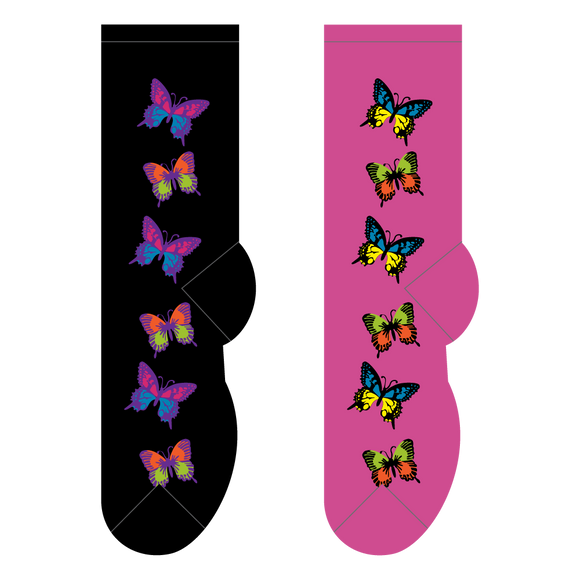 Foozys Beautiful Butterflies (Women's Socks)