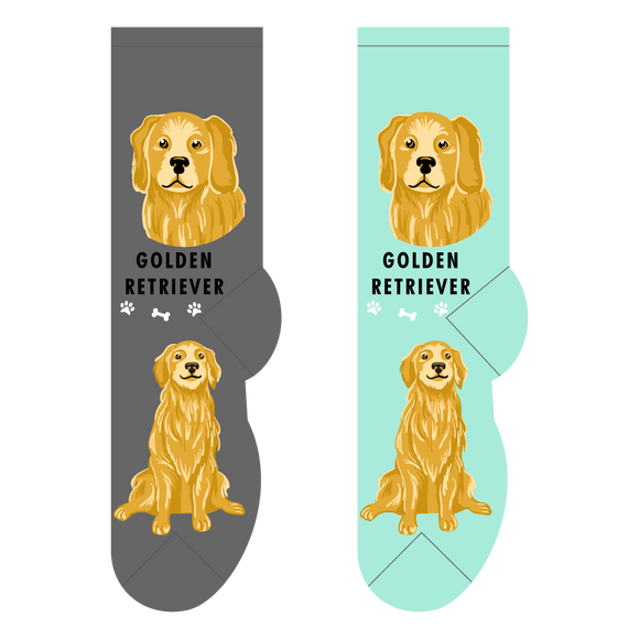 Foozys Canine Collection: Golden Retriever (Unisex Socks)