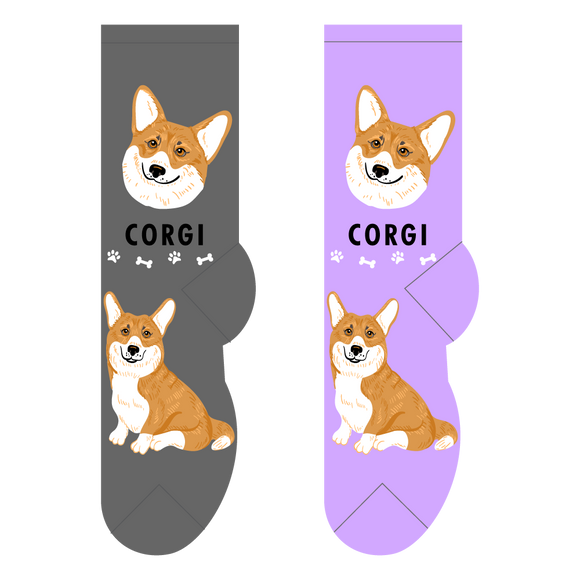 Foozys Canine Collection: Corgi (Unisex Socks)
