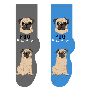 Foozys Canine Collection: Pug - Tan (Unisex Socks)