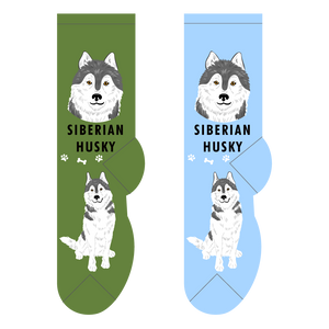 Foozys Canine Collection: Siberian Husky (Unisex Socks)