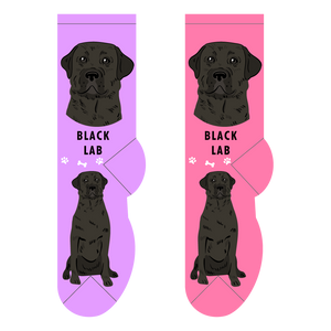 Foozys Canine Collection: Black Lab (Unisex Socks)