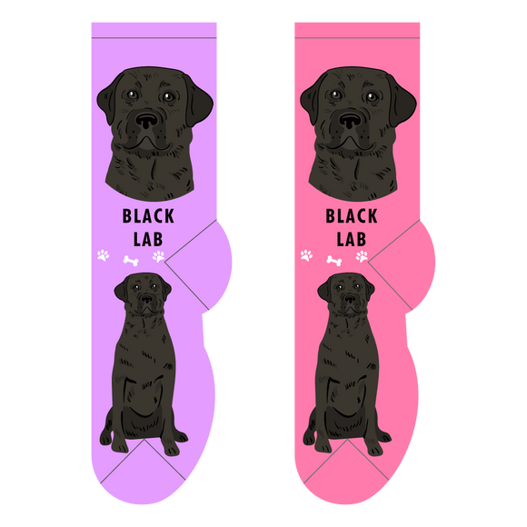 Foozys Canine Collection: Black Lab (Unisex Socks)