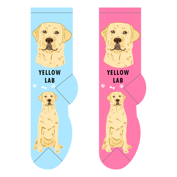 Foozys Canine Collection: Yellow Lab (Unisex Socks)