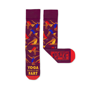 Freaker Socks "Yoga Makes Me Fart" (Unisex)
