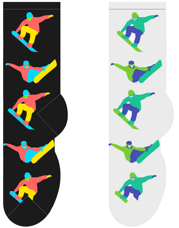 Foozys Snowboarder (Men's Socks)