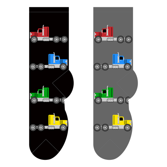 Foozys Semi Trucks (Men's Socks)