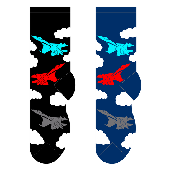 Foozys Fighter Jets (Men's Socks)