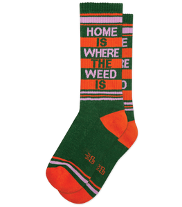 Gumball Poodle "Home Is Where The Weed Is" (Unisex Socks)