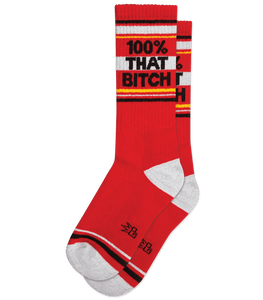 Gumball Poodle "100% That Bitch" (Unisex Socks)