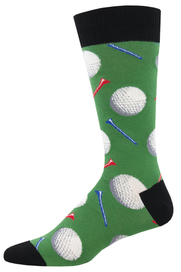 Tee It Up - Green (Men's Socks)