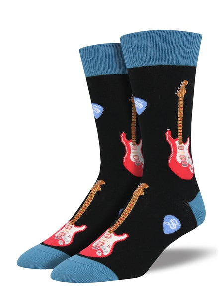 Electric Guitars - Black (Men's Socks)