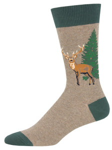Going Stag - Brown Heather (Men's Socks)