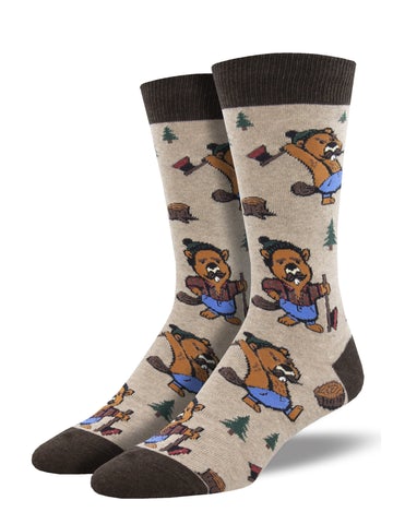 Knotty Beaver - Hemp Heather (Men's Socks)