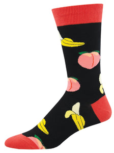 Peaches And Cream - Black (Men's Socks)