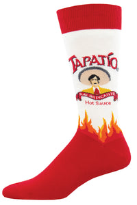 Tapatío Hot Sauce - White (Men's Socks)