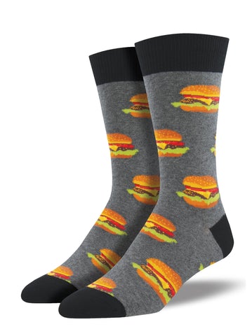 Good Burger - Gray Heather (Men's Socks)