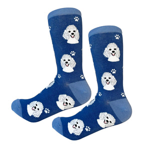 Sock Daddy White Poodle - Faces (Unisex Socks)