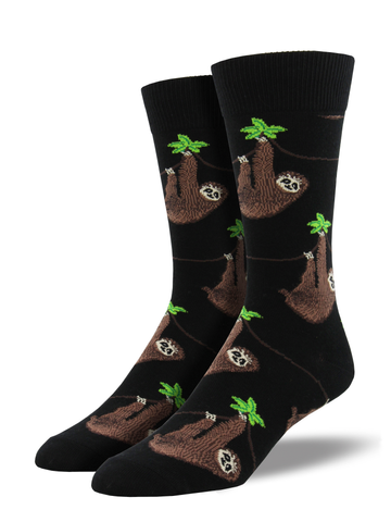 Sloths - Black (Men's Socks)