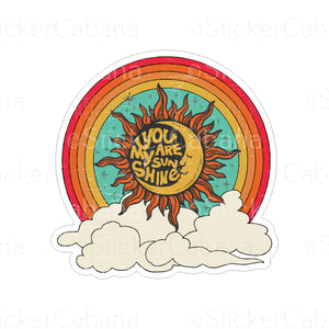 Sticker (Small): "You Are My Sunshine"