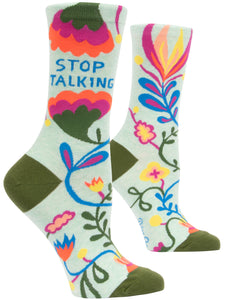 Blue Q "Stop Talking" (Women's Socks)