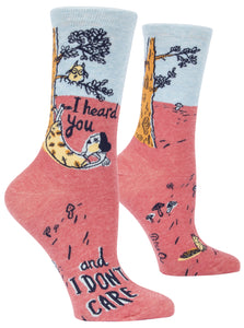 Blue Q "I Heard You...And I Don't Care" (Women's Socks)