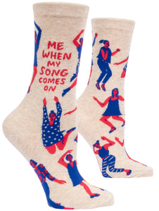 Blue Q "Me When My Song Comes On" (Women's Socks)