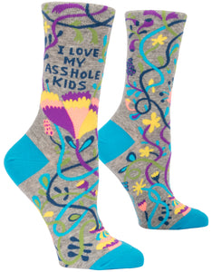 Blue Q "I Love My Asshole Kids" (Women's Socks)