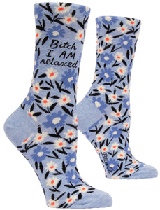 Blue Q "Bitch I AM Relaxed" (Women's Socks)