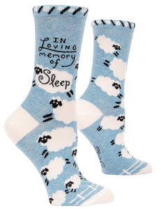 Blue Q "In Loving Memory Of Sleep" (Women's Socks)
