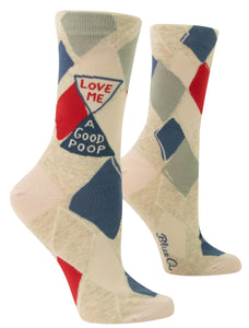 Blue Q "Love Me A Good Poop" (Women's Socks)