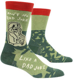 Blue Q "Ain't No Bad Joke Like A Dad Joke" - Men's Green Sock's