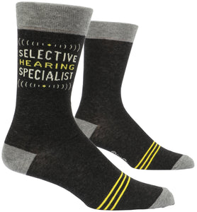 Blue Q "Selective Hearing Specialist" (Men's Socks)