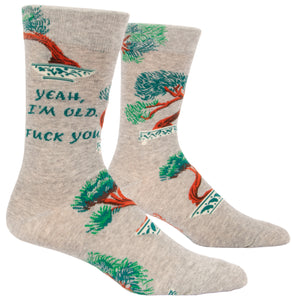 Blue Q "Yeah, I'm Old. Fuck You." (Men's Socks)