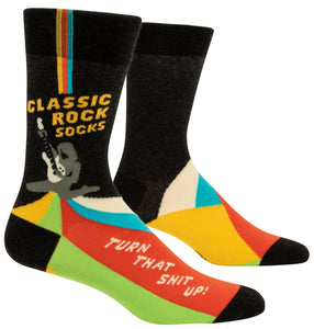 Blue Q "Classic Rock Socks...Turn That Shit Up" (Men's Socks)