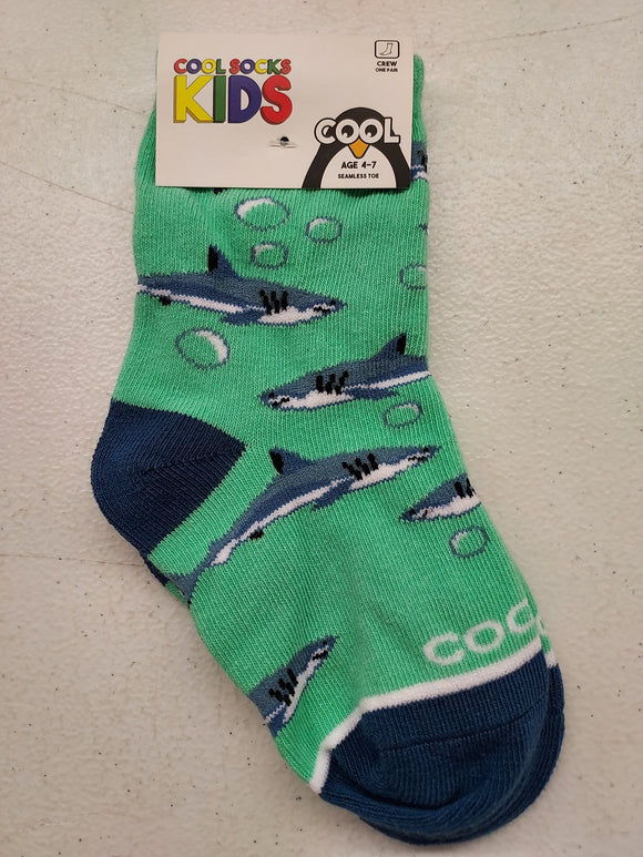 Kids Socks Ages 4-7: Sharks