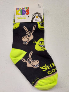 Kids Socks Ages 4-7: Shrek And Donkey