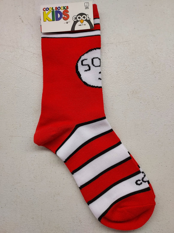 Kids Socks Ages 7-10: Dr. Seuss Style Sock 1 And Sock 2