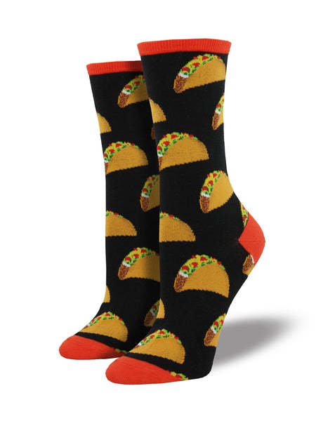 Tacos - Black (Women's Socks)
