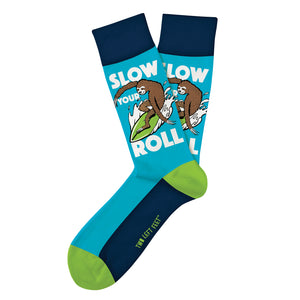 Two Left Feet "Slow Your Roll" Sloth (Unisex Socks)