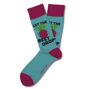 Two Left Feet Chatterbox Series: "Let The Beet Drop" (Unisex Socks)